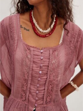 Free People Georgia Blouse